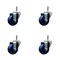 Service Caster 3'' Solid Polyurethane Wheel Swivel 7/16'' Grip Ring Stem Caster Set, 4PK SCC-GR20S314-SPUS-716138-4 - alternate 1